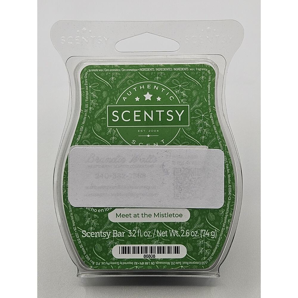 Scentsy Wax Bar Meet at the Mistletoe 3.2 oz Wax Melt Christmas Scent
